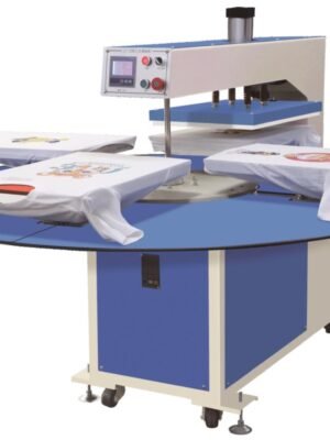 SL-CH4060 | Fully Automatic Phenumatic Four Station Hot Stamping Machine (can be set into clothes)